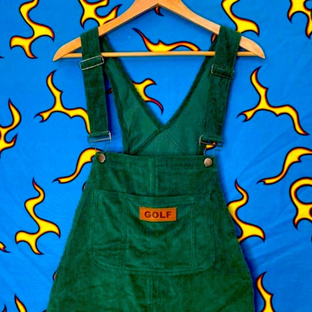 WTB GOLF WANG GREEN COURDORY OVERALLS